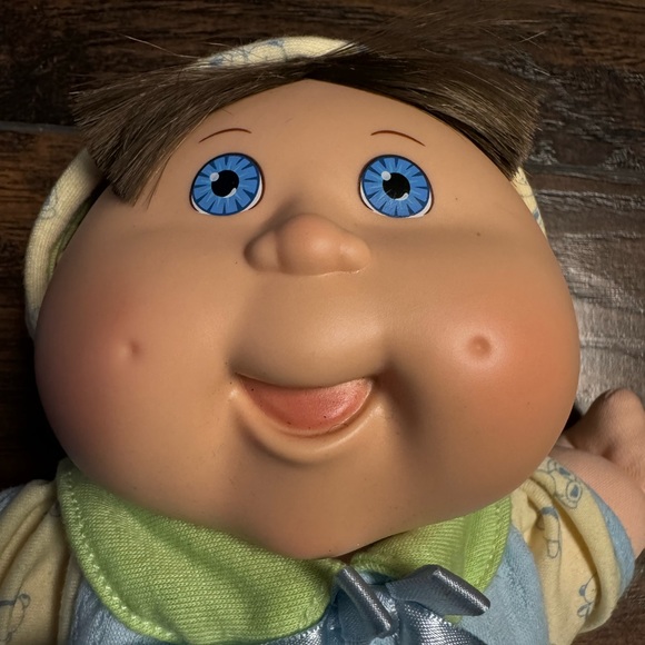 2004 Play Along Cabbage Patch Babies OAA Newborn Boy Blue Eye Rare Doll - Picture 4 of 8